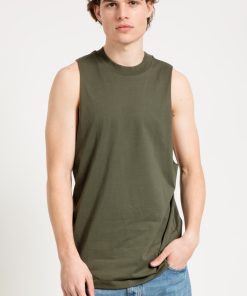 Alternative view of Jahr Marc London Sleeveless T-shirt with Extreme Dropped Armhole in Khaki