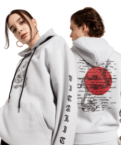 Jahr Marc London Oversized Sweatshirt in Grey with Dragon Print