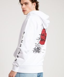 Alternative view of Jahr Marc London Oversized Sweatshirt in White with Dragon Print