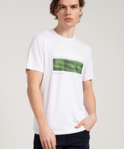 Alternative view of Jahr Marc London Basic T-shirt in White with Print