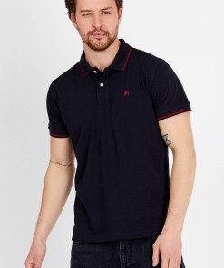 Alternative view of Jahr Marc London Polo T-shirt in Black with Short Sleeves
