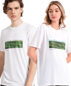 Jahr Marc London Basic T-shirt in White with Print