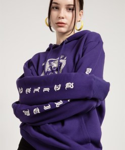 Alternative view of Jahr Marc London Oversized Sweatshirt in Purple with Dragon Print