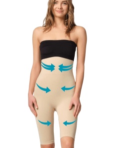 M,I High Waist Double Body Shaper Shorts in Skin / Code  2044