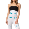 M,I High Waist Double Body Shaper Shorts in White / Code  2044