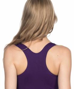 Alternative view of M,I Soft Seamless Sports Bustier Bra in Purple / Code 4001