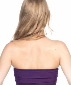 Alternative view of M,I Soft Seamless Strapless Bustier Bra in Purple / Code 4002