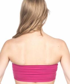 Alternative view of M,I Soft Seamless Strapless Bustier Bra in Plum / Code 4002