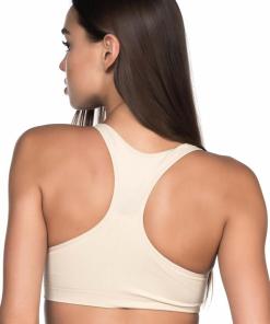 Alternative view of M,I Padded Seamless Sports Bra in Skin / Code 4025