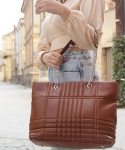 Alternative view of DSN 5987 Tote Bag in Tan