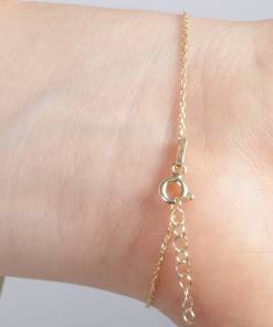 Alternative view of Dunipa BR1011 Silver Blue Eye Bracelet in Gold Colour