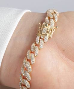 Alternative view of Dunipa BR1013 Silver Bracelet - Gold Colour