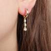 Dunipa ER1020 Silver Drops Earring - Gold Colour