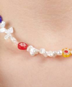 Alternative view of Dunipa NC1008 Natural Stone Necklace