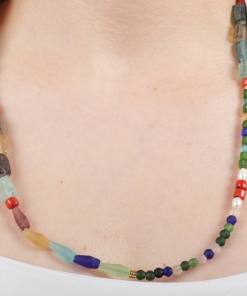 Alternative view of Dunipa NC1009 Natural Stone Necklace