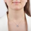Dunipa NC1020 Silver Letter D Necklace