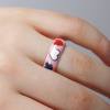 Dunipa RN1003 Silver Hearts Ring