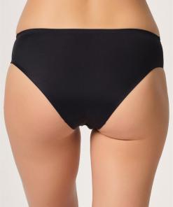 Alternative view of M,I Laser Cut Panties in Black / Code  2803