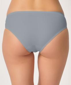 Alternative view of M,I Laser Cut Panties in Grey / Code  2803