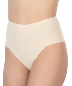 Alternative view of M,I Laser-Cut High Waist Thong in Skin / Code  2806