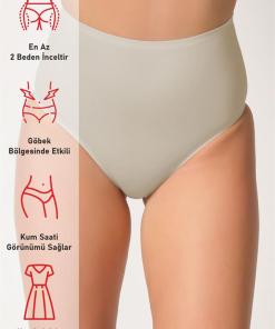Alternative view of M,I Laser-Cut High Waist Panties in Skin / Code  2801