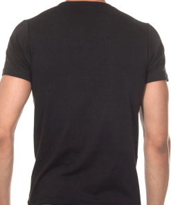 Alternative view of CNT V-Neck Cotton T-shirt - Black