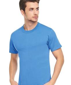 Cennetoglu Crew Neck Cotton T-shirt - Blue