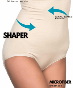 Alternative view of M,I High Waist Tummy Control Panties in Skin / Code 2008