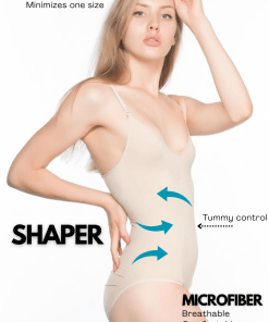 Alternative view of M,I Thin Strap Bodysuit Shapewear in Skin / Code 2012