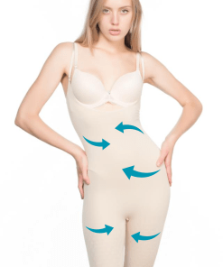 M,I Open Breast Full Body Shaper in Skin / Code 2013