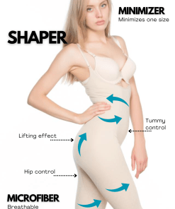 Alternative view of M,I Open Breast Full Body Shaper in Skin / Code 2013
