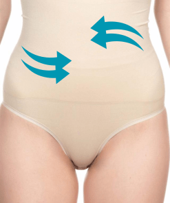 M,I Double High Waist Tummy Control Panties in Skin / Code 2019