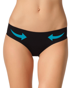 M,I Laser-Cut Shaper Panties in Black / Code 2701