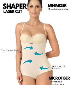 Alternative view of M,I Laser-Cut Open Breast Bodysuit Shapewear in Skin / Code 2723