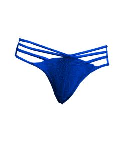 Alternative view of Merry's Secret Strap and Lace Detailed Panties 3 Pack - Claret Red, Navy Blue, Pink