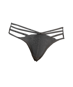 Alternative view of Merry's Secret Strap and Lace Detailed Panties 3 Pack - White, Black, Red