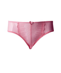 Alternative view of Merry's Secret Soft Textured Panties with Lace Detail 3 Pack - Claret Red, Purple, Pink