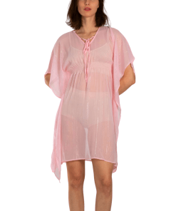 Alternative view of AKER Shirred Tunic Pareo, Pink