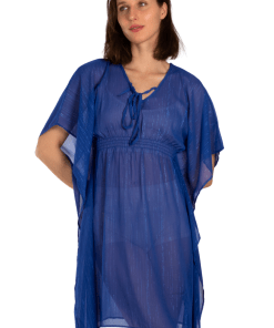 Alternative view of AKER Shirred Tunic Pareo, Saxe Blue