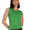 Arancia Sleeveless Shirt Top, Pistachio Green