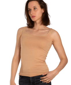 Alternative view of Arancia Thin Strap Top, Camel