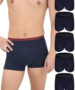 CENKO Boxer Shorts 5 Pack Cotton - Navy Blue