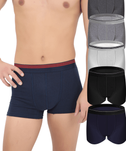 CNT Boxer Shorts 5 Pack Cotton - White, Black, Grey, Navy Blue, Anthracite