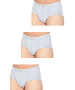 Alternative view of Cennetoglu Briefs 3 Pack Cotton - Grey