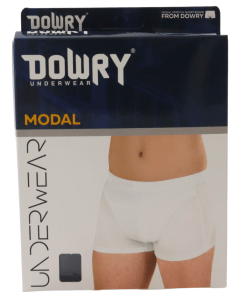 Alternative view of DOWRY Modal Cotton Boxer Briefs, Anthracite - Code E636
