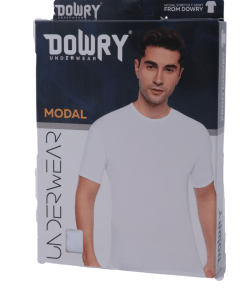 Alternative view of DOWRY Modal Cotton Crew Neck T-shirt, Black - Code E522