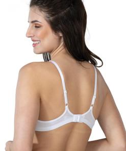Alternative view of M,I Modal Cotton Padded Bra in White / Code 1417