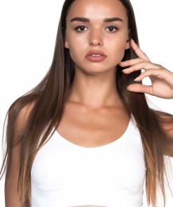 Alternative view of M,I Padded Seamless Bra in White / Code 4021