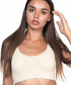 Alternative view of M,I Padded Seamless Bra in Skin / Code 4021