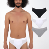 CNT Briefs 3 Pack Cotton - White, Black, Grey